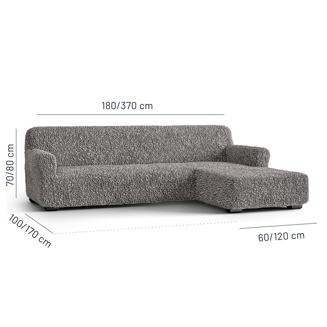 Algodon Organico - Funda Sofa L Derecho Charcoal