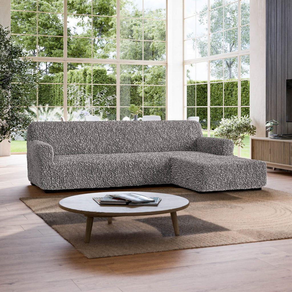 Algodon Organico - Funda Sofa L Derecho Charcoal