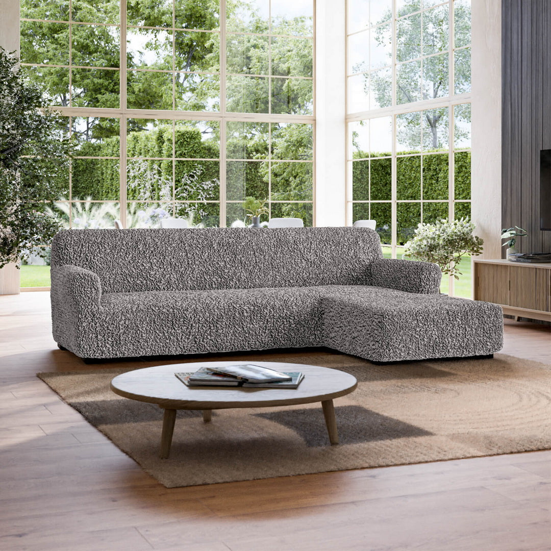 Algodon Organico - Funda Sofa L Derecho Charcoal