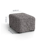Algodon Organico - Funda Ottomana Charcoal
