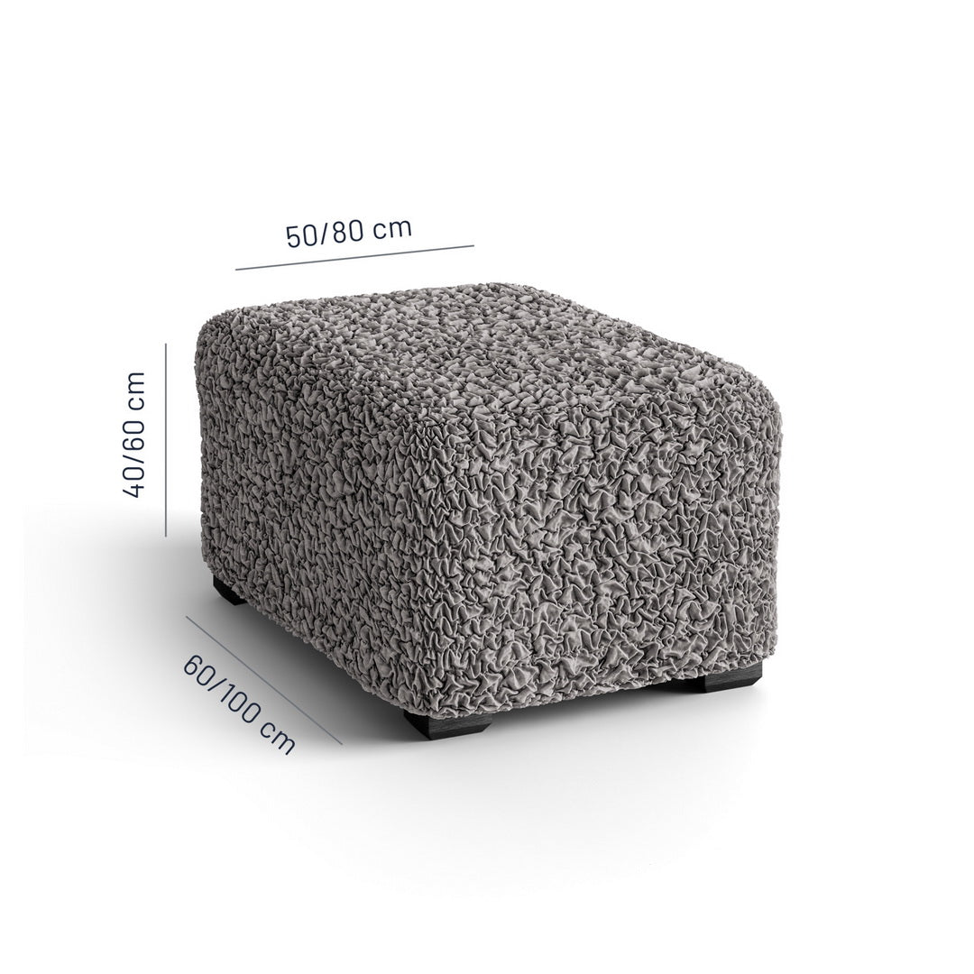 Algodon Organico - Funda Ottomana Charcoal