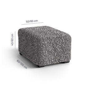 Algodon Organico - Funda Ottomana Charcoal