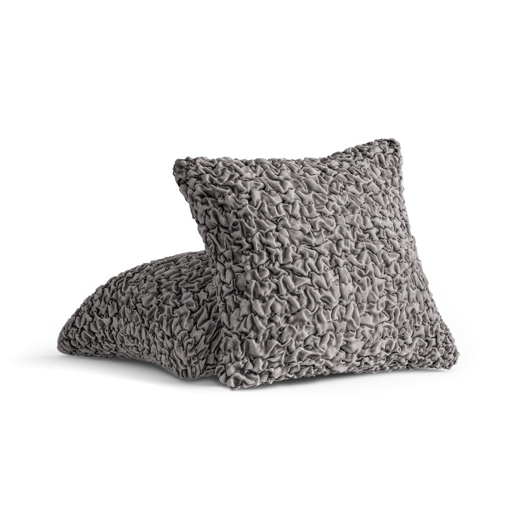 Algodon Organico - 2 Fundas Cojines Charcoal