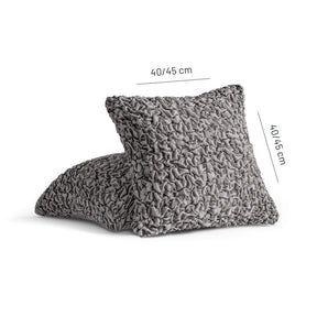 Algodon Organico - 2 Fundas Cojines Charcoal
