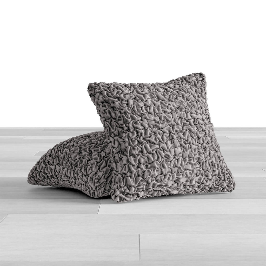 Algodon Organico - 2 Fundas Cojines Charcoal
