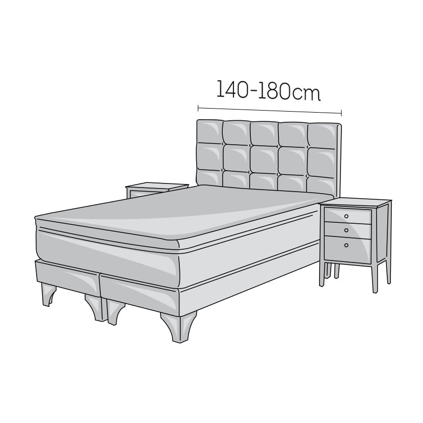 Algodon Organico - Funda Cama 2 Plazas Mostaza