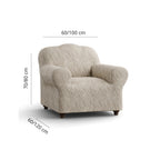Jacquard 3D - Funda Sillon Beige Vento