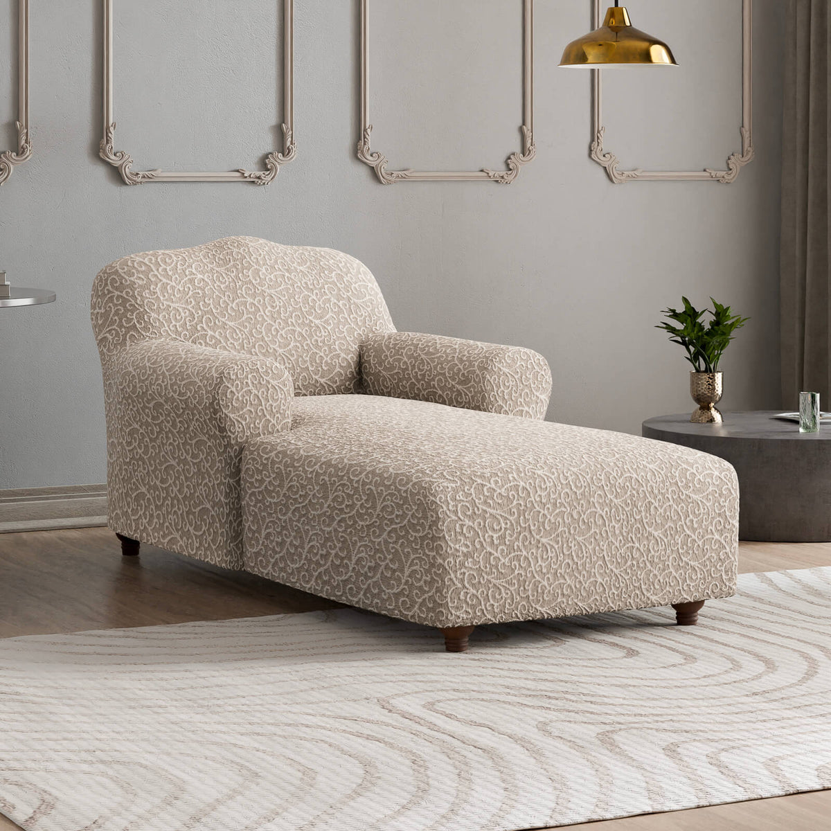 Jacquard 3D - Funda Chaise Lounge Arabesco