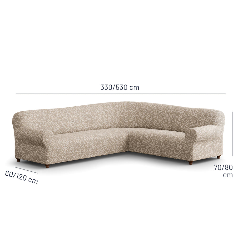 Jacquard 3D - Funda Sofa Esquinero Arabesco