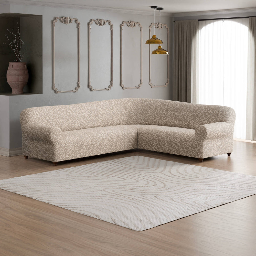 Jacquard 3D - Funda Sofa Esquinero Arabesco
