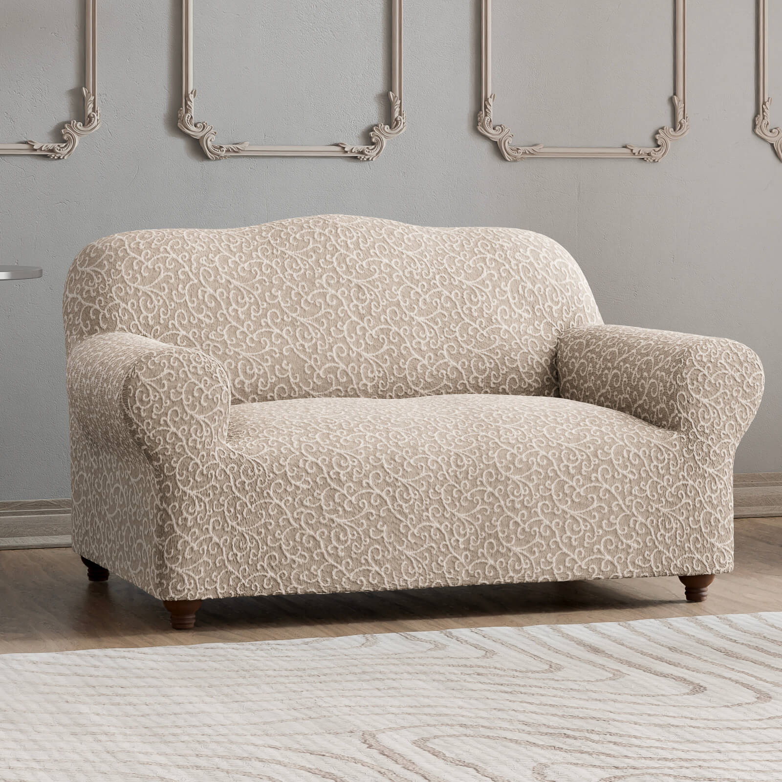 Jacquard 3D - Funda Sofa 2 cuerpos Arabesco