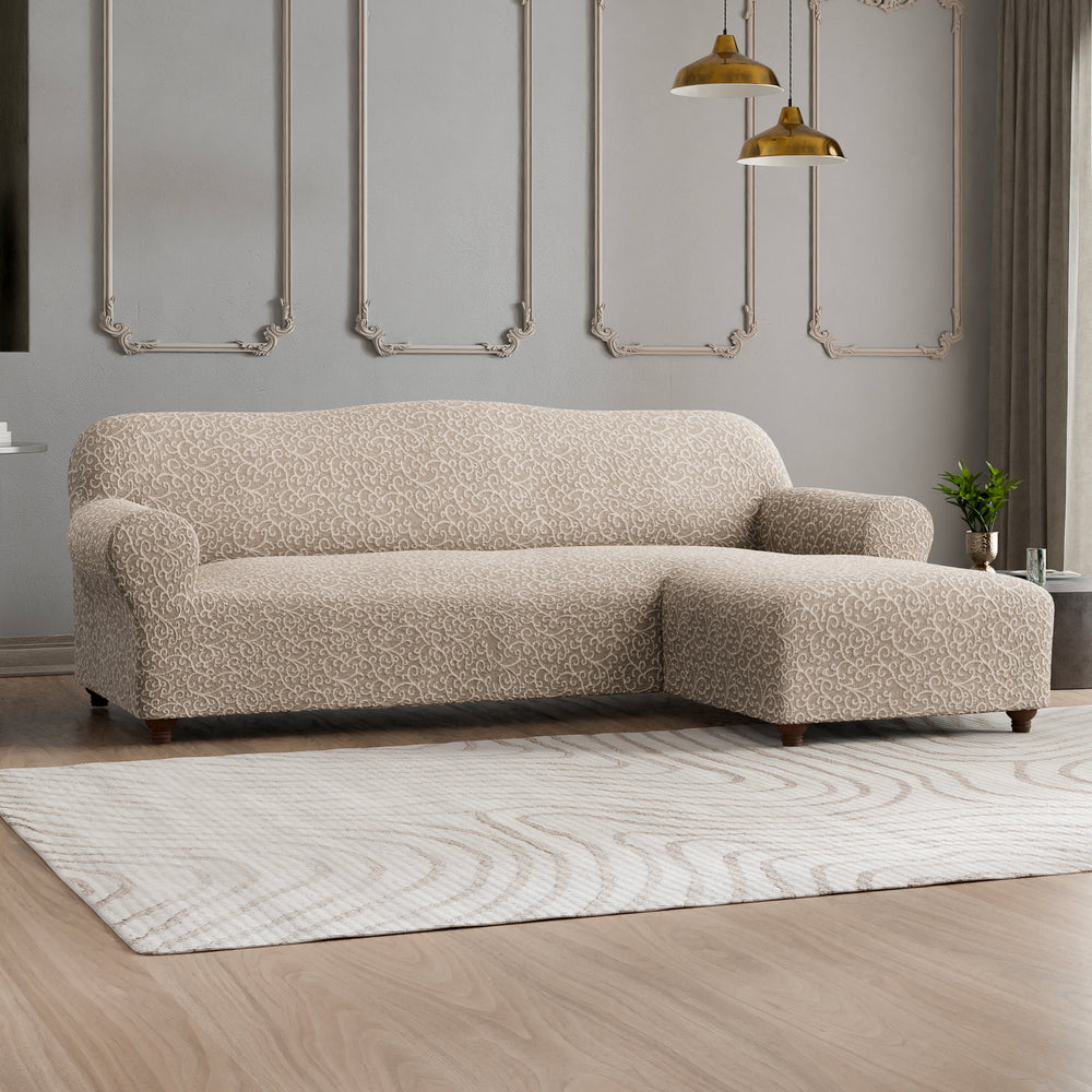 Jacquard 3D - Funda Sofa L Derecho Arabesco