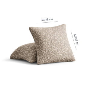 Jacquard 3D - 2 Fundas Cojines Arabesco