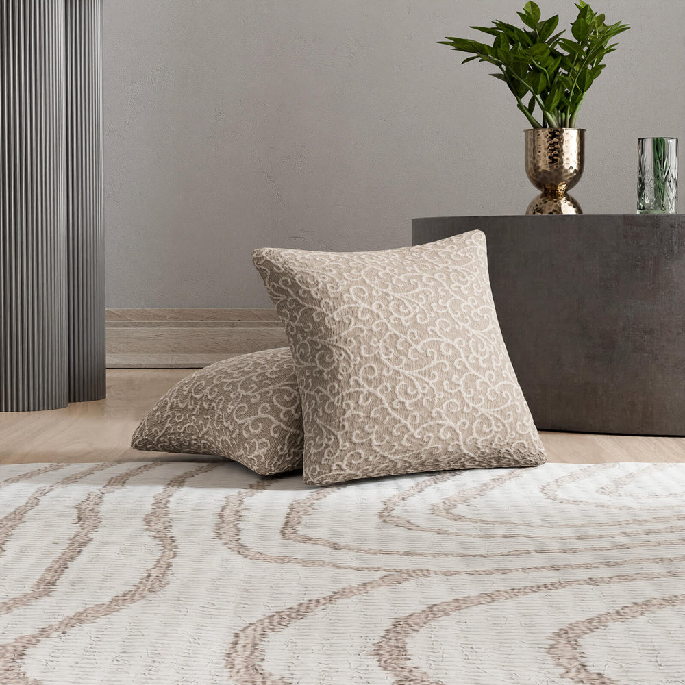 Jacquard 3D - 2 Fundas Cojines Arabesco