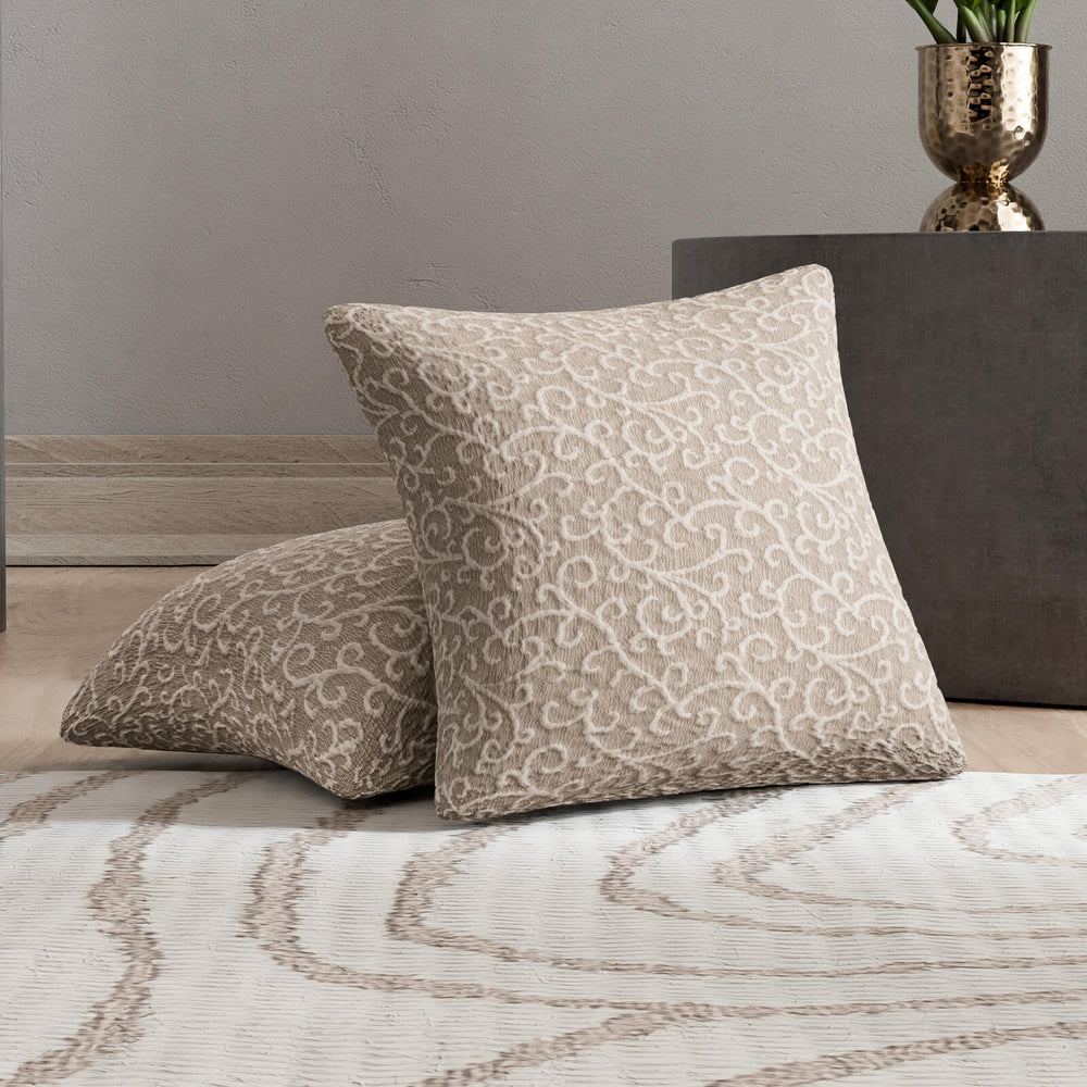 Jacquard 3D - 2 Fundas Cojines Arabesco