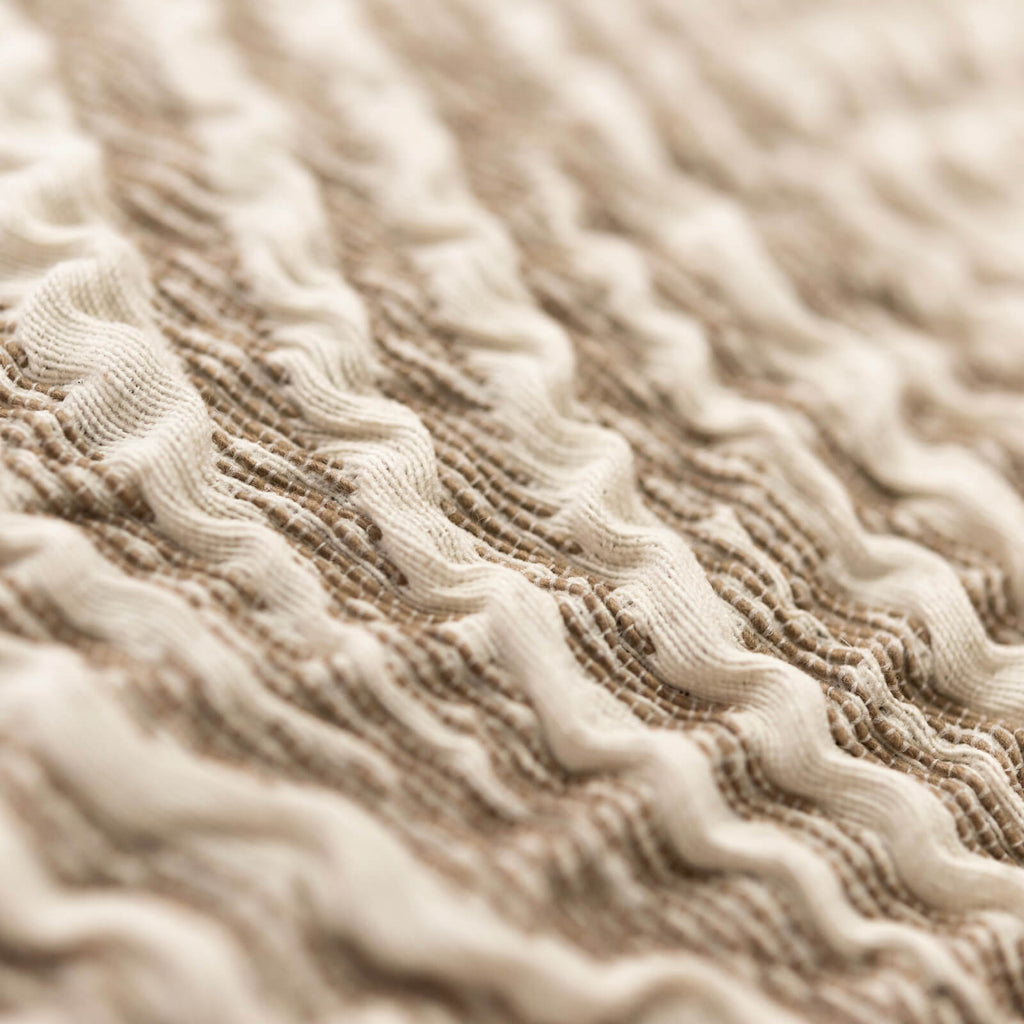 Jacquard 3D - Funda Sofa 3 cuerpos Beige Vento