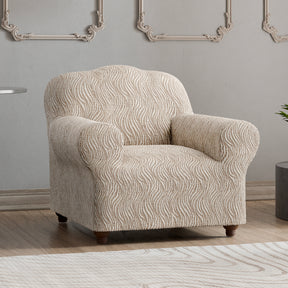 Jacquard 3D - Funda Sillon Beige Vento