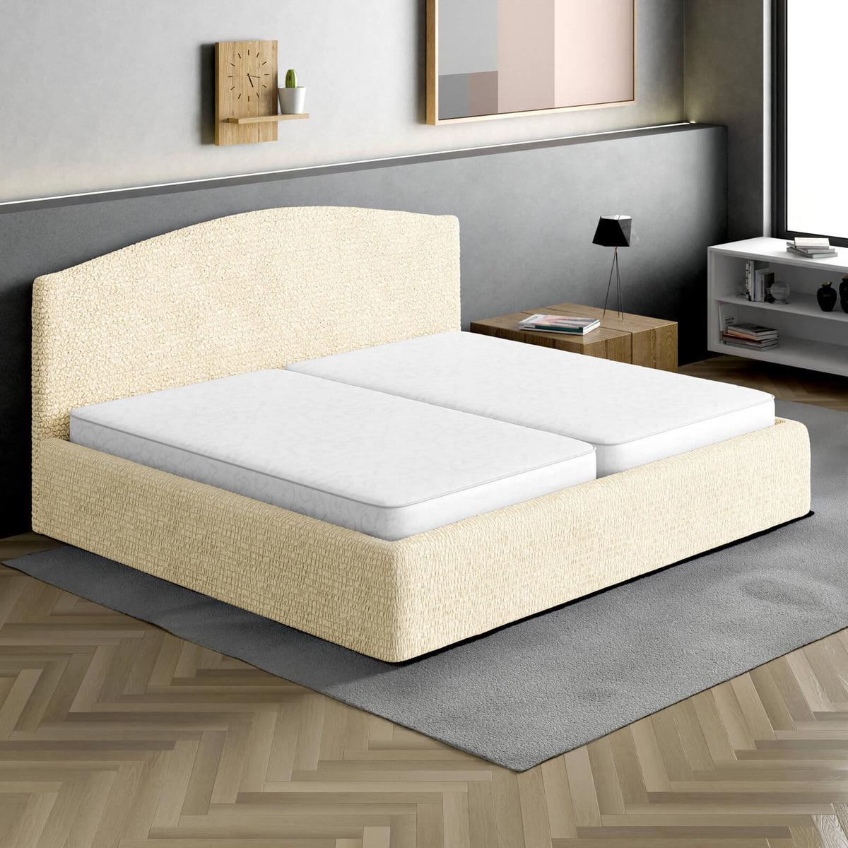Microfibra - Funda Cama King Vanilla