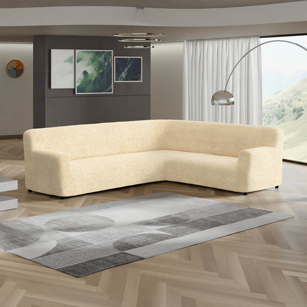 Microfibra - Funda Sofa Esquinero Vanilla
