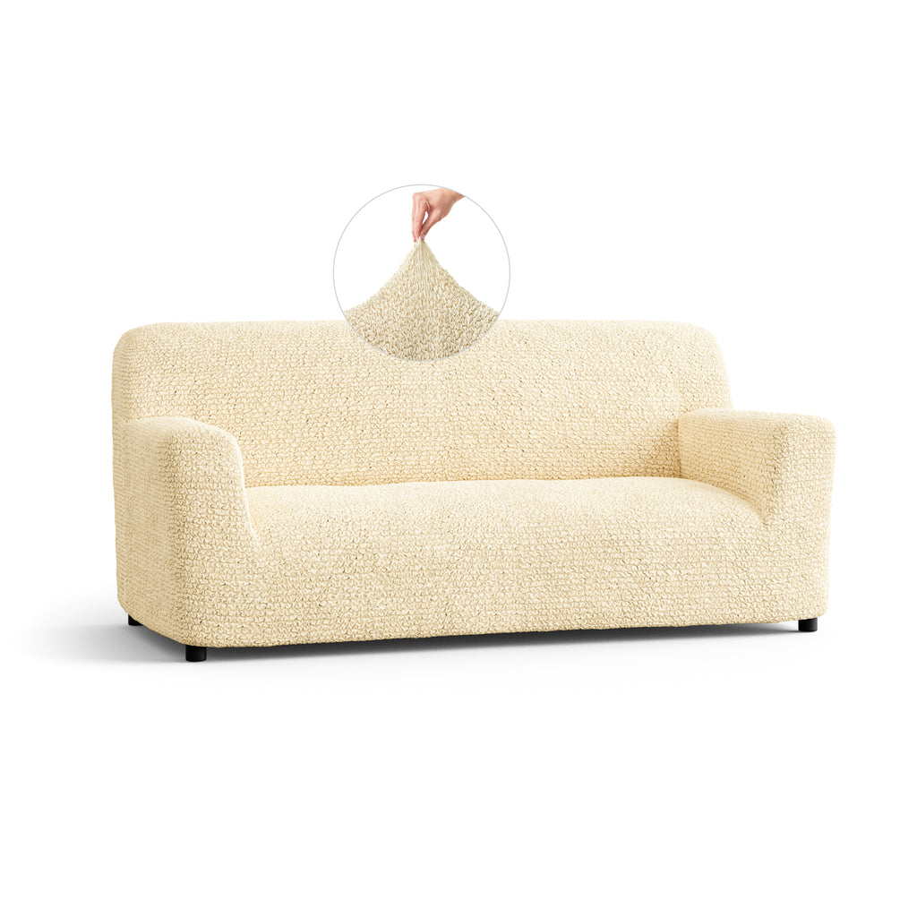 Microfibra - Funda Sofa 3 cuerpos Vanilla