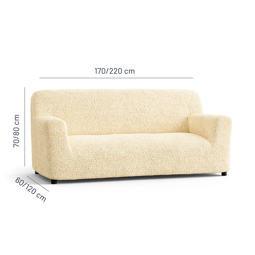 Microfibra - Funda Sofa 3 cuerpos Vanilla