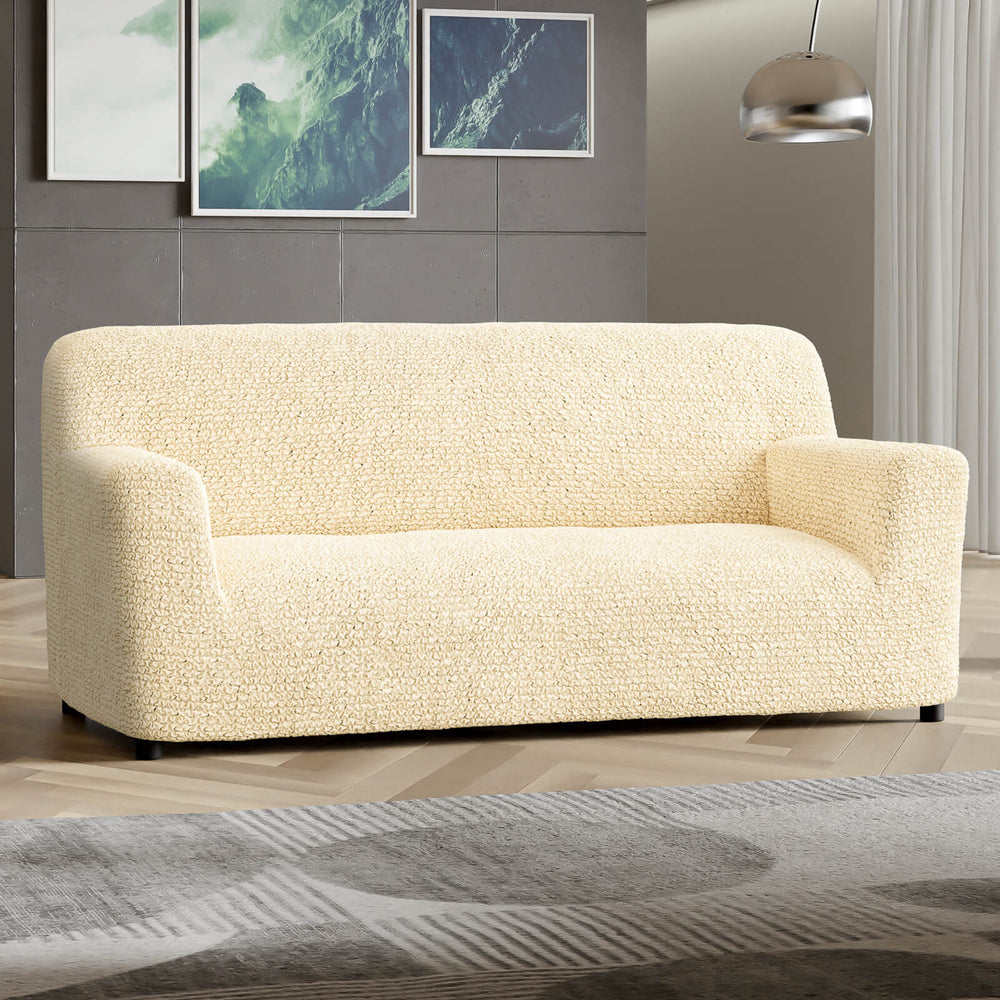 Microfibra - Funda Sofa 3 cuerpos Vanilla
