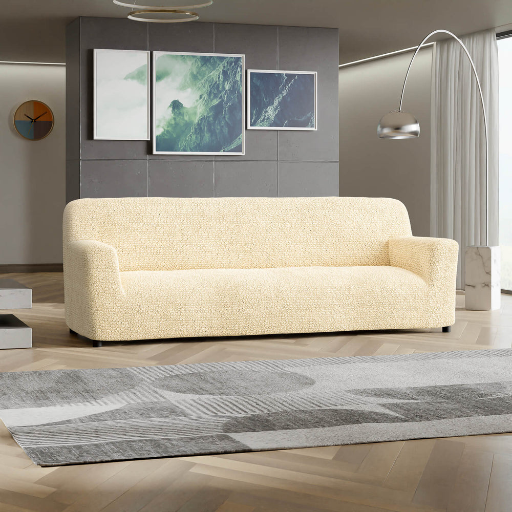 Microfibra - Funda Sofa 4 cuerpos Vanilla