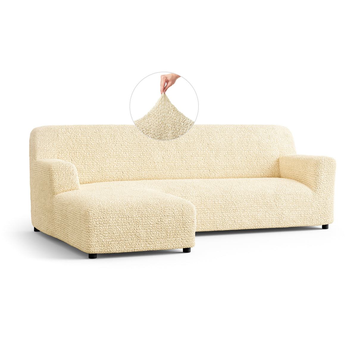 Microfibra - Funda Sofa L Izquierdo Vanilla