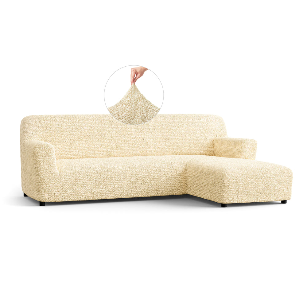 Microfibra - Funda Sofa L Derecho Vanilla