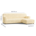 Microfibra - Funda Sofa L Derecho Vanilla