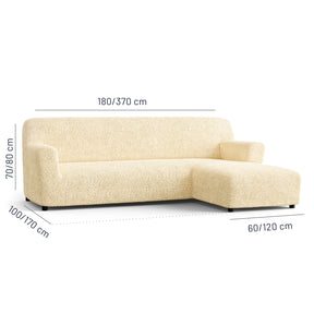 Microfibra - Funda Sofa L Derecho Vanilla