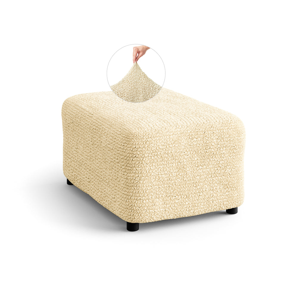 Microfibra - Funda Ottomana Vanilla