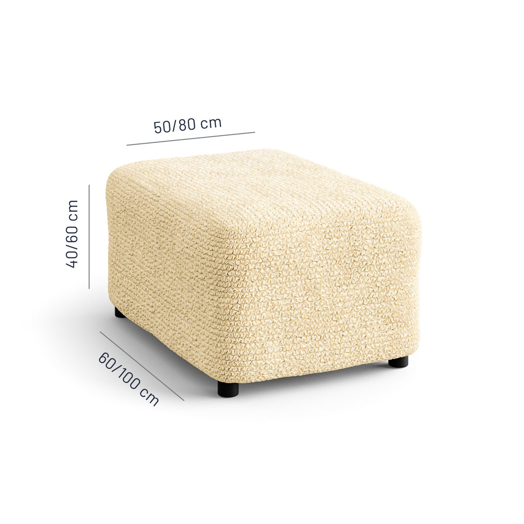 Microfibra - Funda Ottomana Vanilla