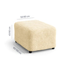 Microfibra - Funda Ottomana Vanilla