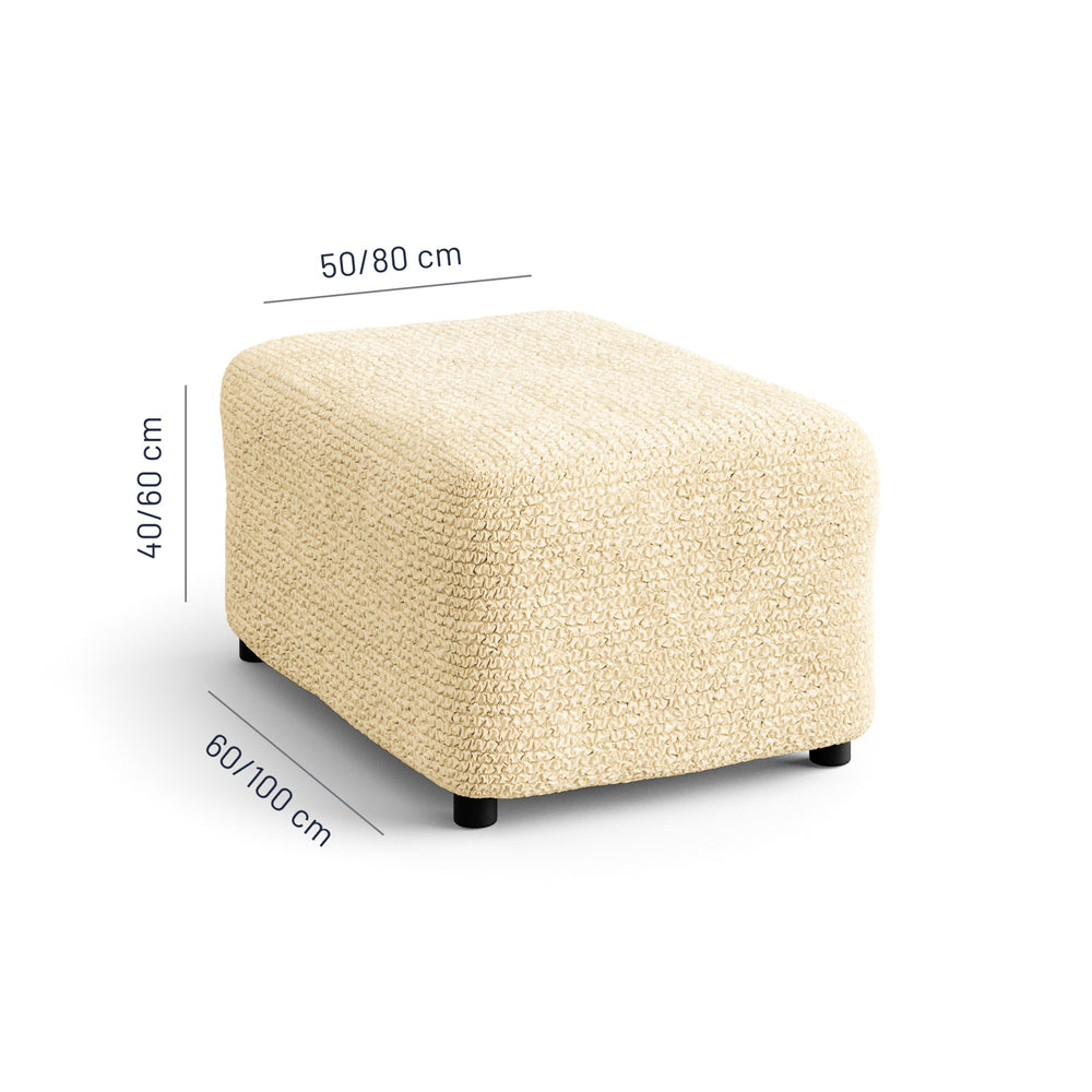 Microfibra - Funda Ottomana Vanilla