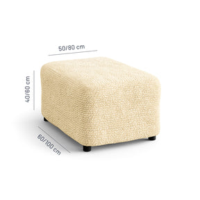 Microfibra - Funda Ottomana Vanilla