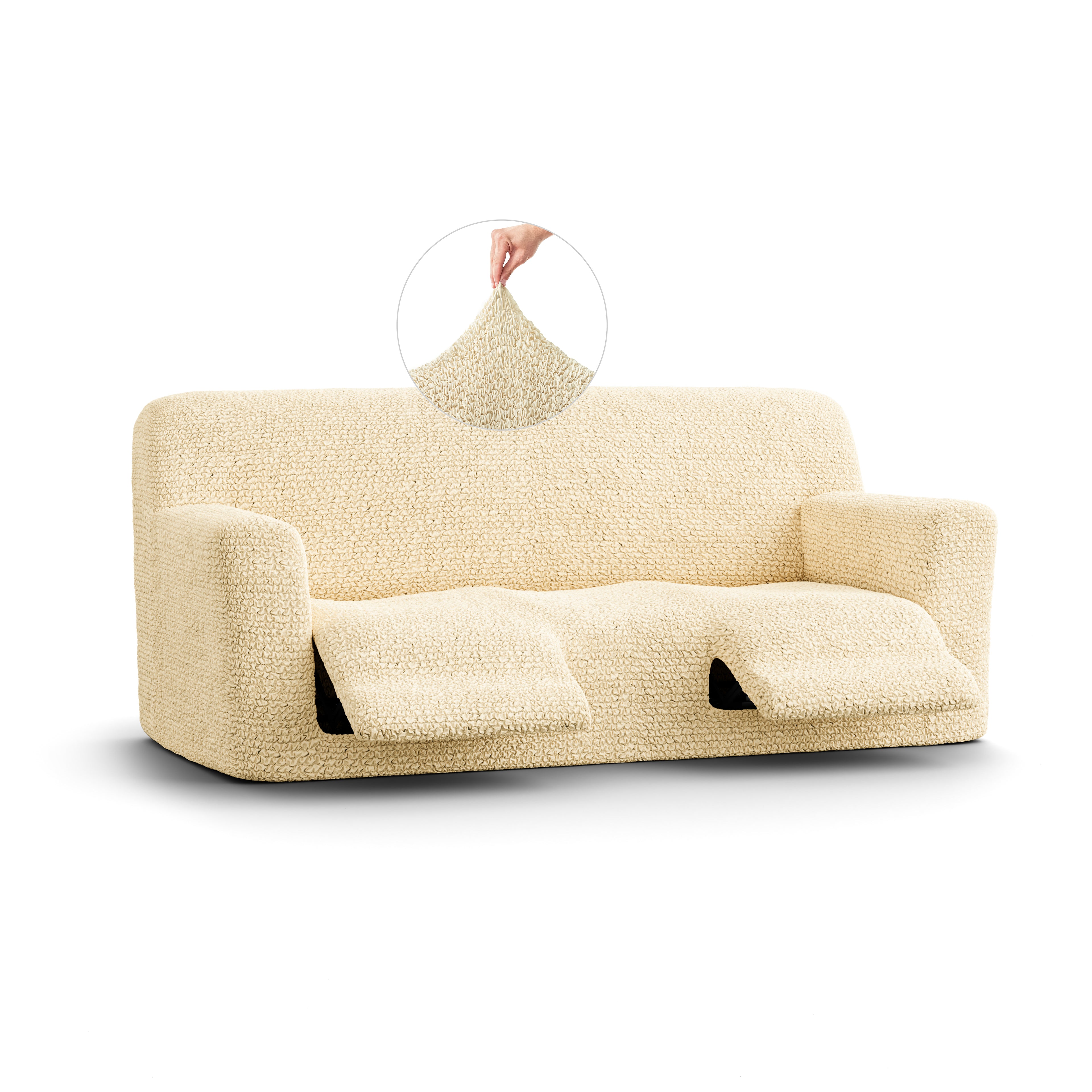 Microfibra - Funda Berger 3 cuerpos Vanilla