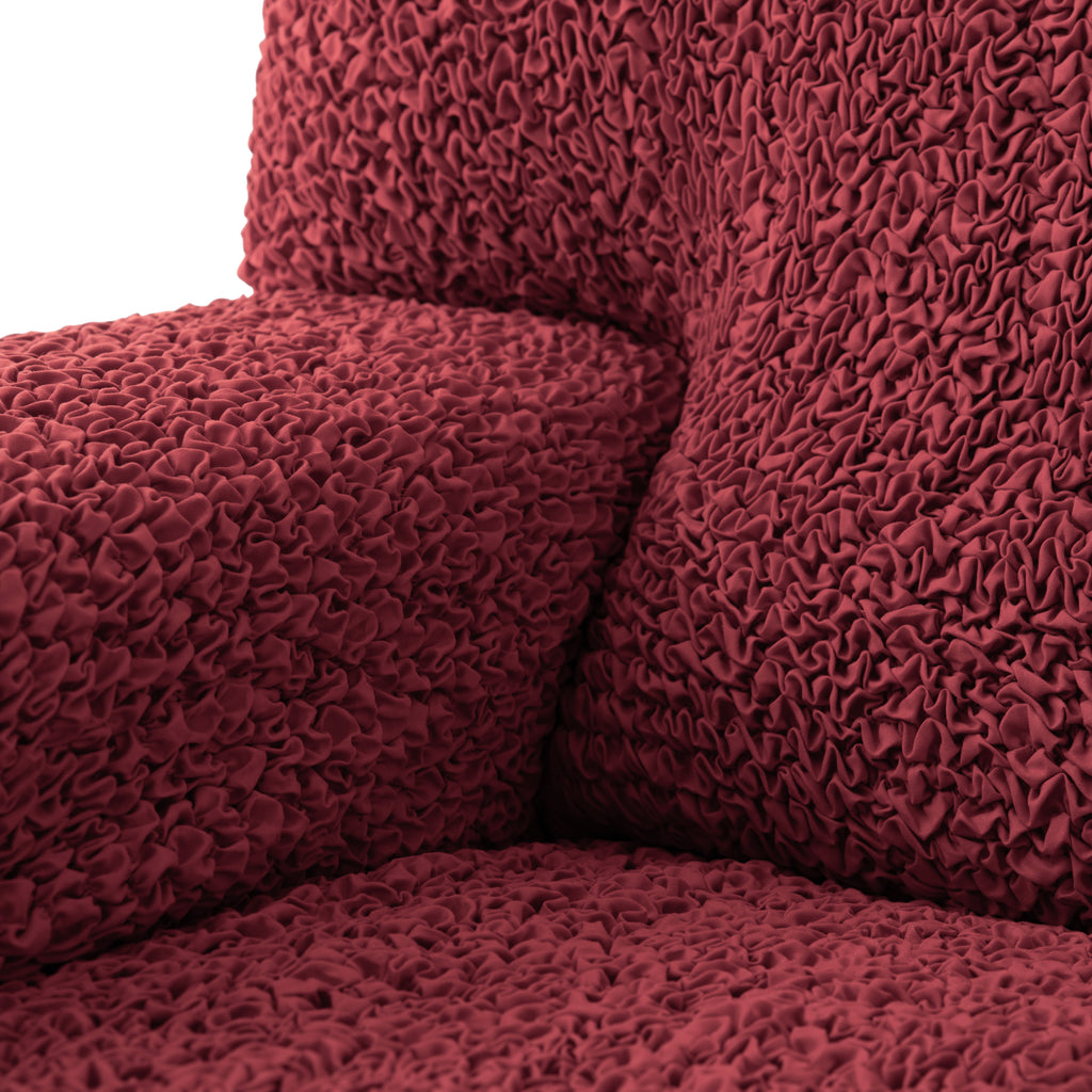 Microfibra - Funda Sofa L Derecho Bordeaux