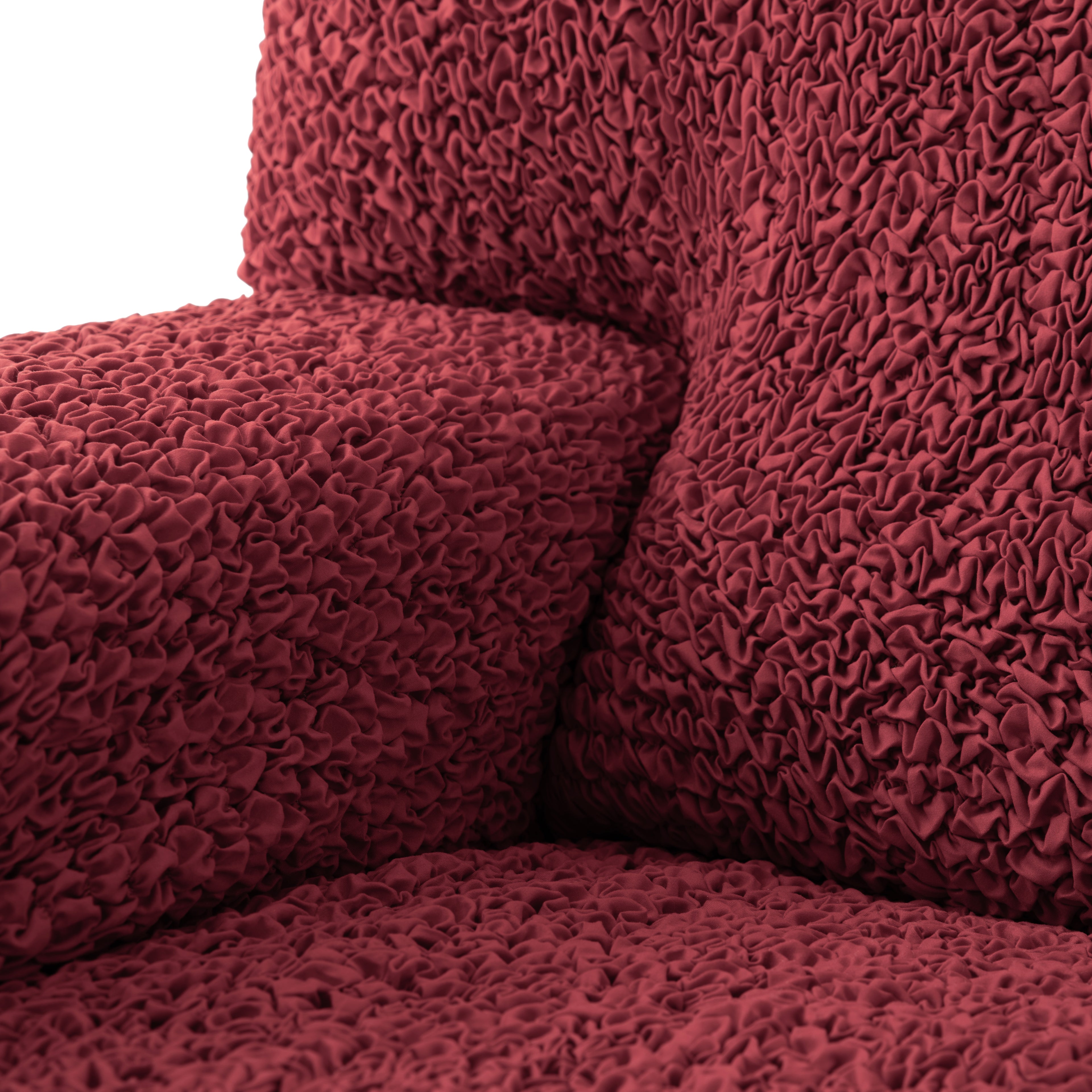Microfibra - Funda Sofa L Derecho Bordeaux