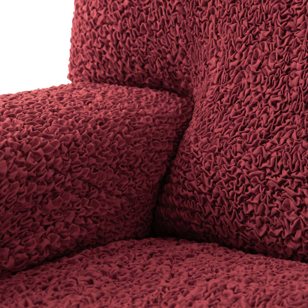 Microfibra - Funda Sofa 4 cuerpos Bordeaux
