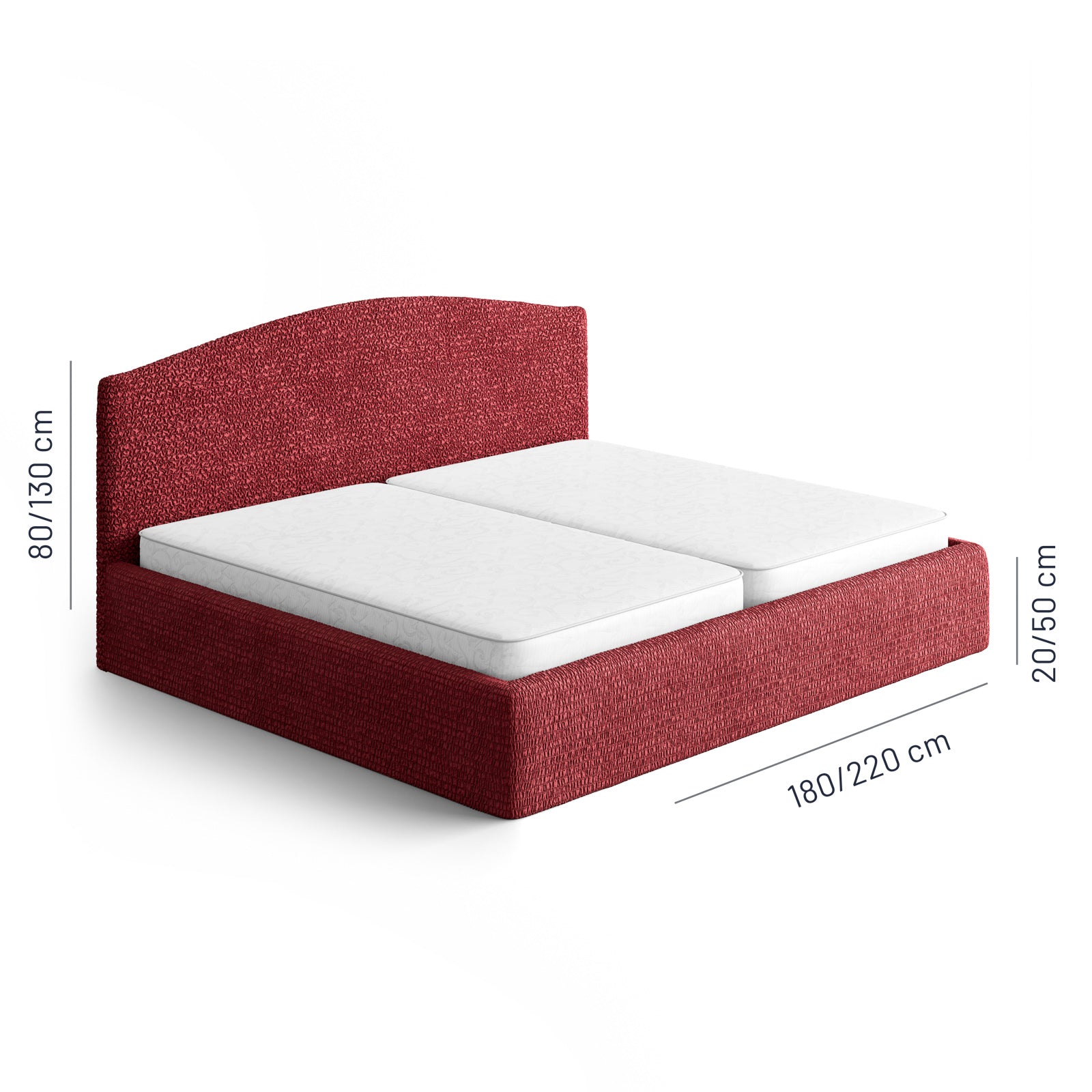Microfibra - Funda Cama King Bordeaux