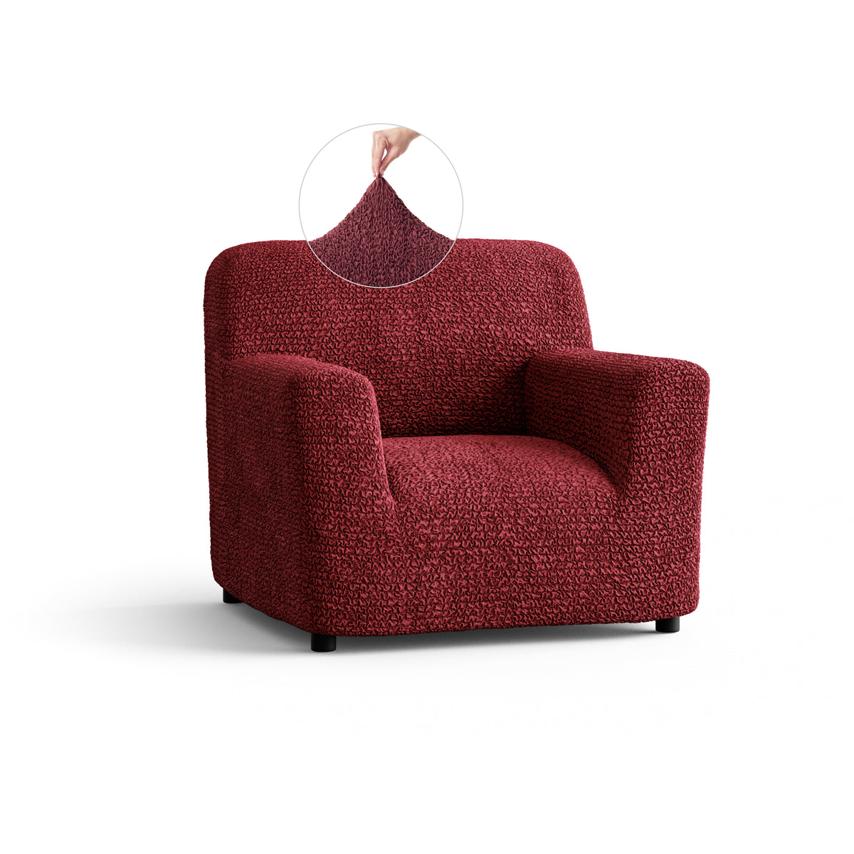 Microfibra - Funda Sillon Bordeaux