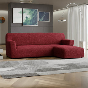 Microfibra - Funda Sofa L Derecho Bordeaux