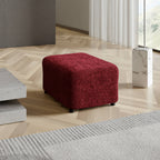 Microfibra - Funda Ottomana Bordeaux