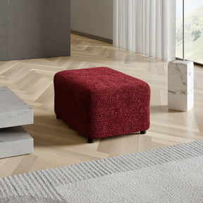 Microfibra - Funda Ottomana Bordeaux
