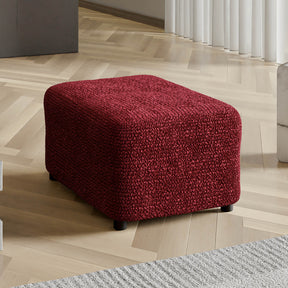 Microfibra - Funda Ottomana Bordeaux