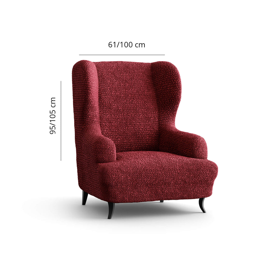 Microfibra - Funda Sitial Bordeaux