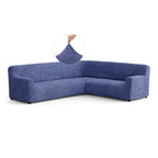 Microfibra - Funda Sofa Esquinero Blue