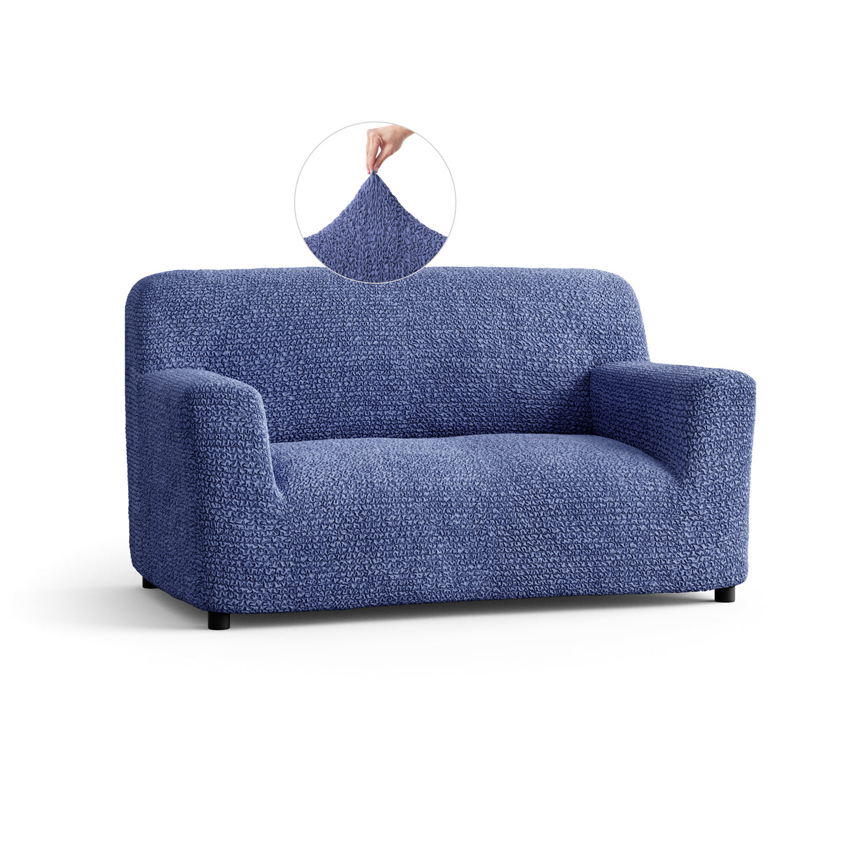 Microfibra - Funda Sofa 2 cuerpos Blue