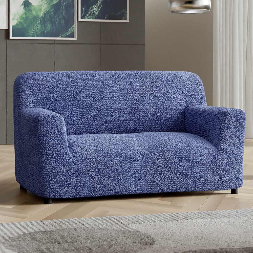 Microfibra - Funda Sofa 2 cuerpos Blue